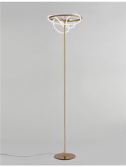 Nova Luce NOVA LUCE stojací lampa TIRIAC zlatý hliník a akryl LED 28W 230V 3000K IP20 9548106