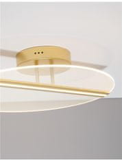 Nova Luce NOVA LUCE stropní svítidlo JERTUNA zlatý hliník a akryl LED 30W 230V 3000K IP20 9545330