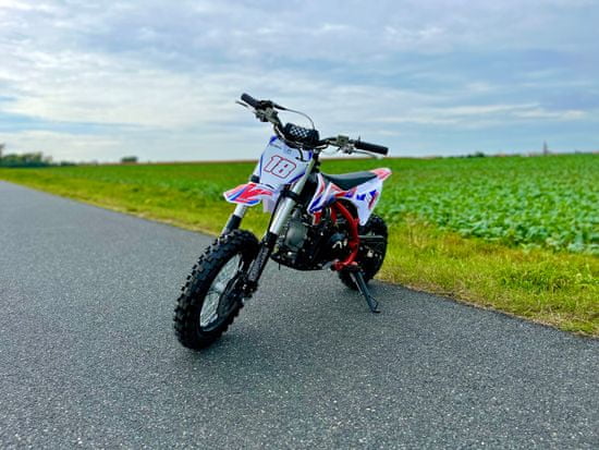 Leramotors Pitbike SPIRIT 90ccm 12/10 Automat - červená