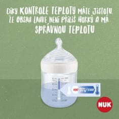 Nuk Láhev kojenecká For Nature s kontrolou teploty, zelená 150 ml