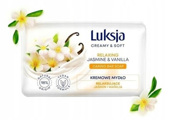 Luksja Luxja jemné jasmínové a vanilkové mýdlo 90g