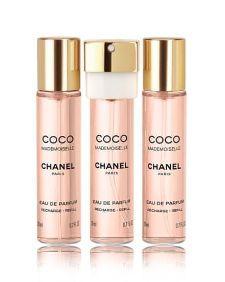 Coco Mademoiselle parfémovaná voda ve spreji 3x20ml náplň