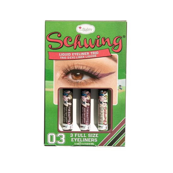 Schwing Liquid Eyeliner Trio sada tekutých očních linek 3x1,7 ml