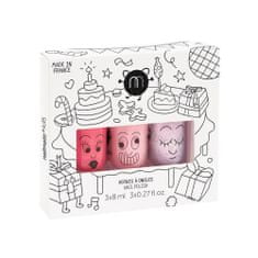 Nailmatic kids party b sada laků na nehty cookie 8ml + bella 8ml + elliot 8ml