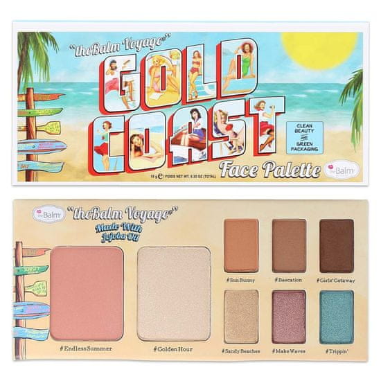 Gold Coast Face Palette multifunkční paletka pro make-up 10g