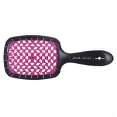 Kadeřnický kartáč Superbrush na rozčesávání vlasů Black-Fuchsia