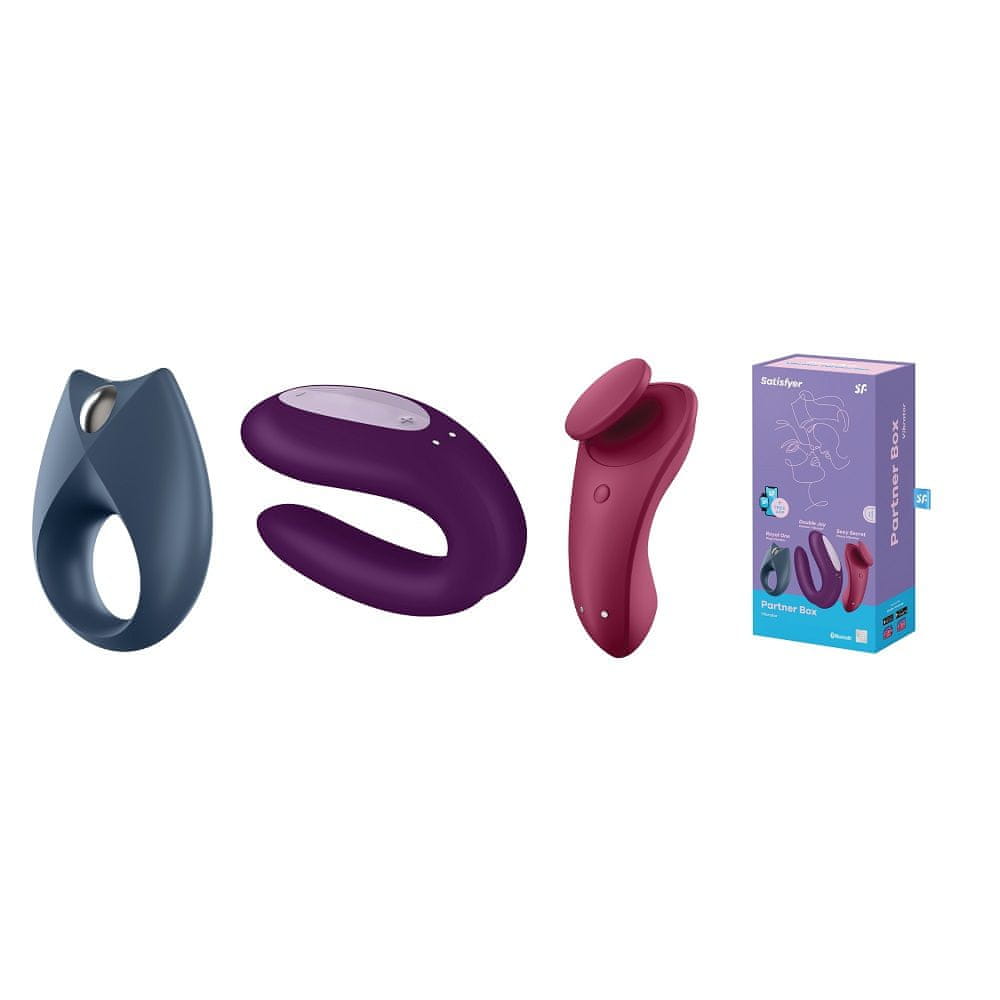 Partner Box 3 set Royal One Ring Vibrator + Double Joy Partner Vibrator + Sexy Secret Panty Vibrator