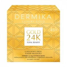 Luxury Gold 24K Total Benefit 45+ luxusní elixír mládí krém na den a noc 50ml