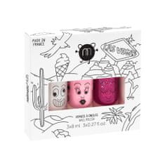 Nailmatic dětská sada laků na nehty las vegas super 8ml + bella 8ml + sheepy 8ml