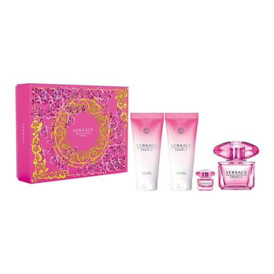 Bright Crystal Absolu sada parfémová voda ve spreji 90ml + parfémová voda 5ml + tělové mléko 100ml + sprchový gel 100ml