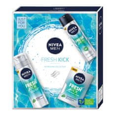 Pánská sada pěny na holení Fresh Kick 200ml + antiperspirant ve spreji 150ml + osvěžující voda po holení 100ml