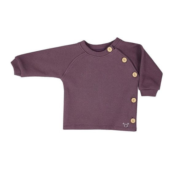 KOALA Kojenecké tričko s dlouhým rukávem Pure purple - 68 (4-6m)