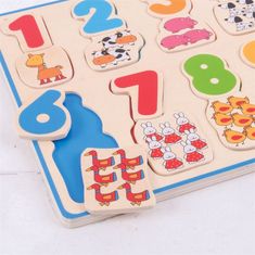 Bigjigs Toys Počítací puzzle TWO vícebarevné