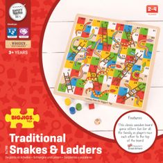 Bigjigs Toys Společenská hra SNAKES 2 vícebarevná