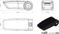 Rati Originální loketní opěrka, Opel Mokka A, X, 2012-2019, with orig. Armrest