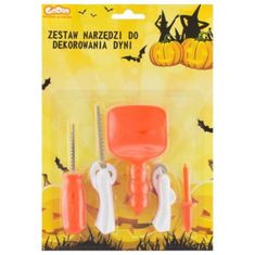 Nástroje k vyřezávání dýně - HALLOWEEN - sada 5 ks