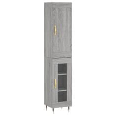 Vidaxl Skříň highboard šedá sonoma 34,5 x 34 x 180 cm kompozitní dřevo