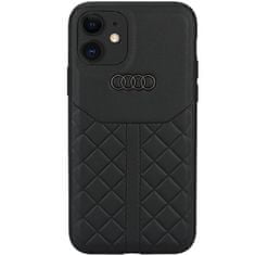 Audi  Genuine Leather Zadní Kryt pro iPhone 12/12 Pro Black