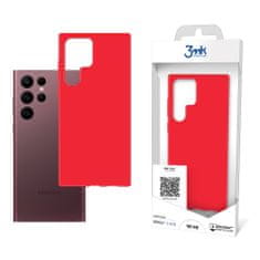 3MK ochranný kryt Matt Case pro Samsung Galaxy S22 Ultra (SM-S908) strawberry/červená