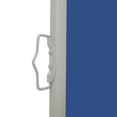 Vidaxl Zatahovací boční markýza/zástěna na terasu 140 x 500 cm modrá
