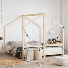 Vidaxl Dětská postel 2x (80 x 160) cm masivní borové dřevo