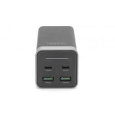 Digitus 4portový nabíjecí adaptér USB, 65W GaN 65W, 2x USB-C, 2x USB-A, PD3.0