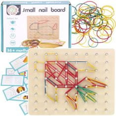 Nobo Kids  Kreativní dřevěné puzzle deska se vzorem gumy