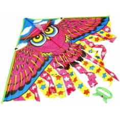 Nobo Kids  Kite pro děti s rukojetí Barevná sova 95 cm