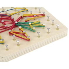 Nobo Kids  Kreativní dřevěné puzzle deska se vzorem gumy