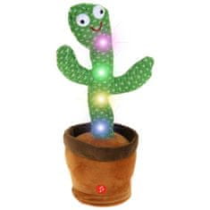 Nobo Kids  Zpívání Tanec Cactus Talks Repeats LED USB