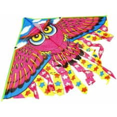 Nobo Kids  Kite pro děti s rukojetí Barevná sova 95 cm