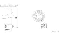 Hikvision držák pro kameru DS-1662ZJ/ kompatibilní s kamerami 4 inch PTZ