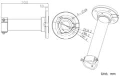 Hikvision držák pro kameru DS-1661ZJ/ kompatibilní s kamerami 4 inch PTZ