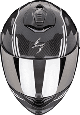 SCORPION Moto přilba EXO-1400 EVO II CARBON AIR REIKA černo/bílá XS
