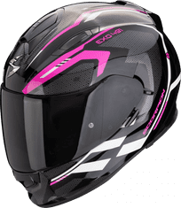 SCORPION Moto přilba EXO-491 KRIPTA černo/růžovo/bílá XS