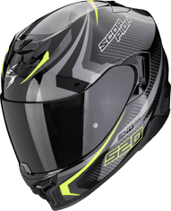 SCORPION Moto přilba EXO-520 EVO AIR TERRA černo/stříbrno/fluo žlutá XS