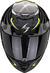 SCORPION Moto přilba EXO-520 EVO AIR TERRA černo/stříbrno/fluo žlutá XS