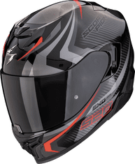 SCORPION Moto přilba EXO-520 EVO AIR TERRA černo/stříbrno/červená M