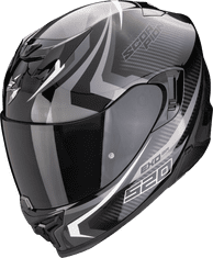 SCORPION Moto přilba EXO-520 EVO AIR TERRA černo/stříbrno/bílá L