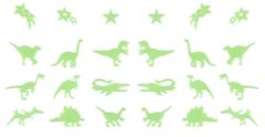 Svítící dekorace na zeď Dinosauři 24ks