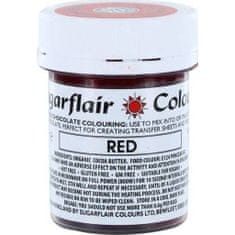 Barva do čokolády na bázi kakaového másla Red (35 g)