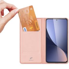 Dux Ducis Skin Pro knížkové pouzdro na Xiaomi Redmi 12 / Poco M6 Pro, růžové