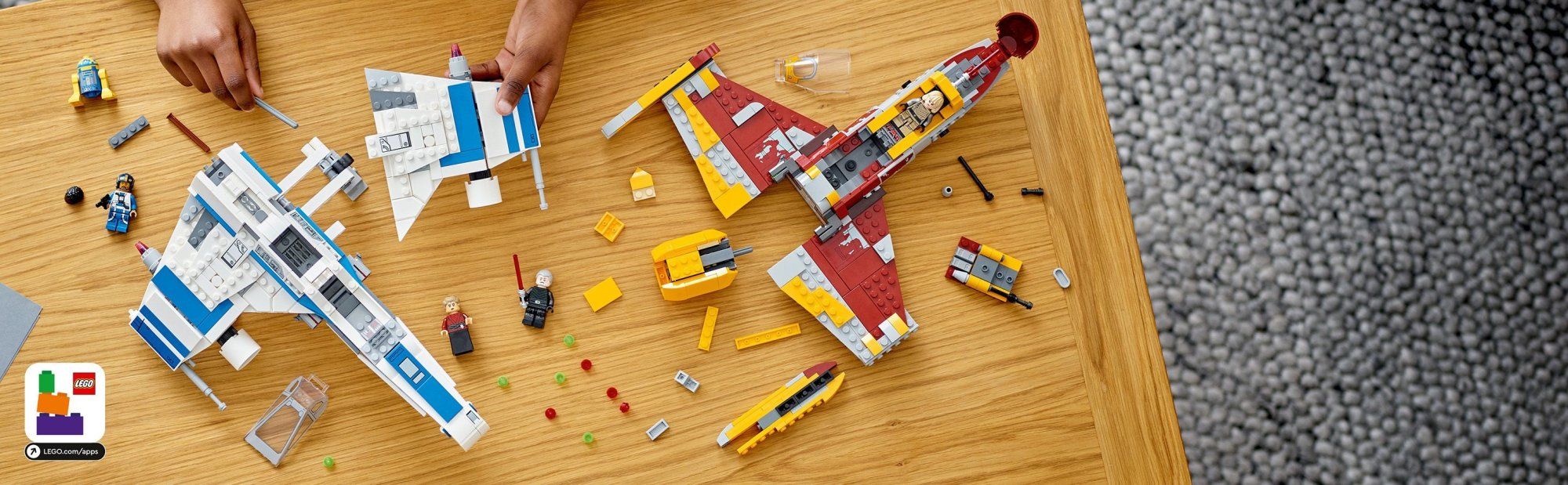 LEGO Star Wars 75364 Stíhačka E-wing Nové republiky vs. stíhačka Shin Hati