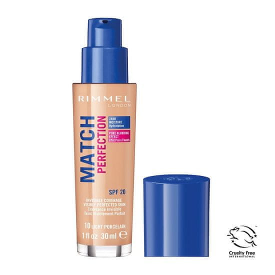 shumee Match Perfection Foundation, která se přizpůsobí pleti 010 Light Porcelain SPF20 30 ml