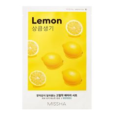 shumee Airy Fit Sheet Mask rozjasňující plátová maska s citronovým extraktem Lemon 19ml