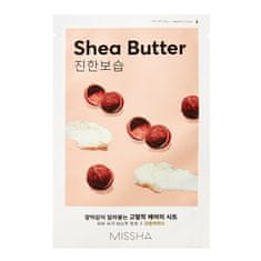 shumee Airy Fit Sheet Mask hydratační a vyživující maska s bambuckým máslem Bambucké máslo 19 ml