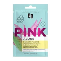 shumee Aloes Pink intenzivně hydratační rozjasňující maska na látku 18ml