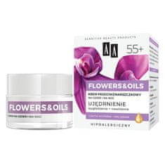 shumee Flowers&Oils 55+ Zpevňující krém proti vráskám na den a noc 50ml