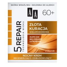 shumee Technology of the Age 5Repair 60+ Gold Treatment regenerační a obnovující noční krém 50ml