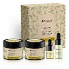 shumee Naturro Special Gift Box set tělové máslo 300 ml + tělový peeling 300 ml + přírodní olej 11 ml + olej na řasy 6 ml